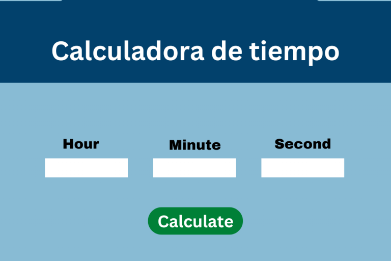 Calculadora de tiempo-Calcular horas, minutos y segundos